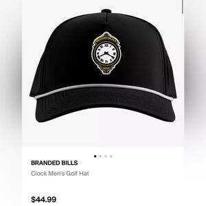 Branded Bills Black “Clock” Men’s Golf Hat - NEW!